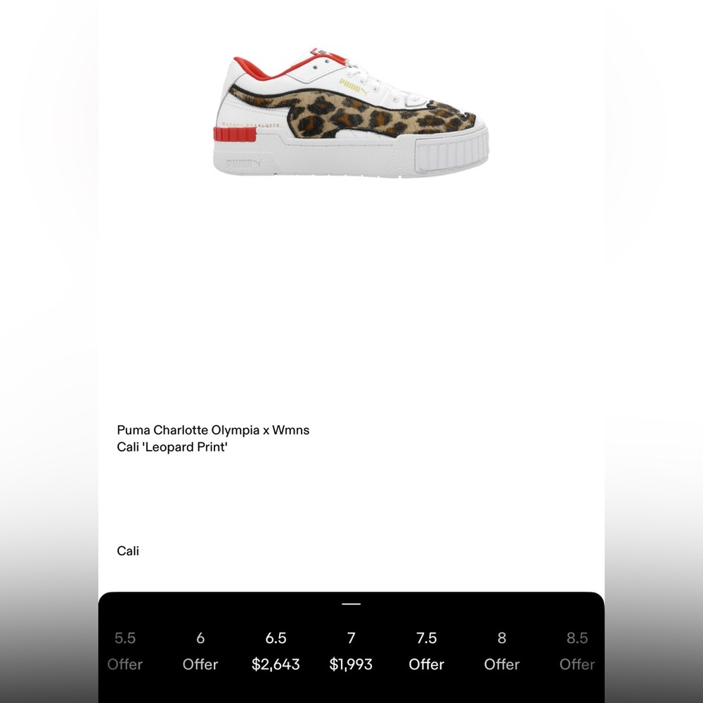 Puma Charlotte Olympia Leopard Print Sneakers 👟